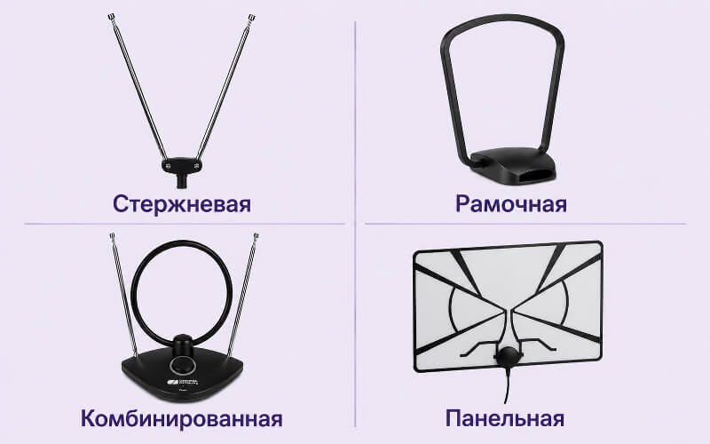 виды комнатных антенн